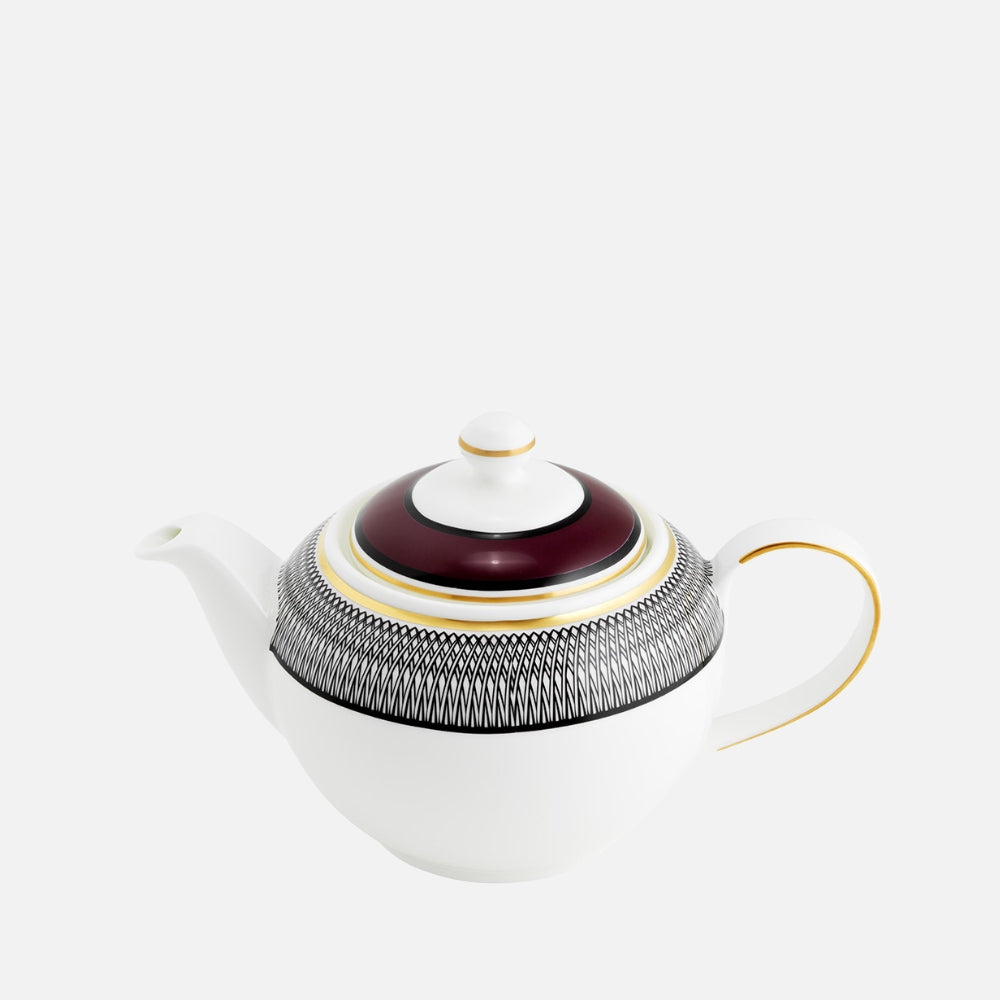 Burgundy Teapot 1L G.B.
