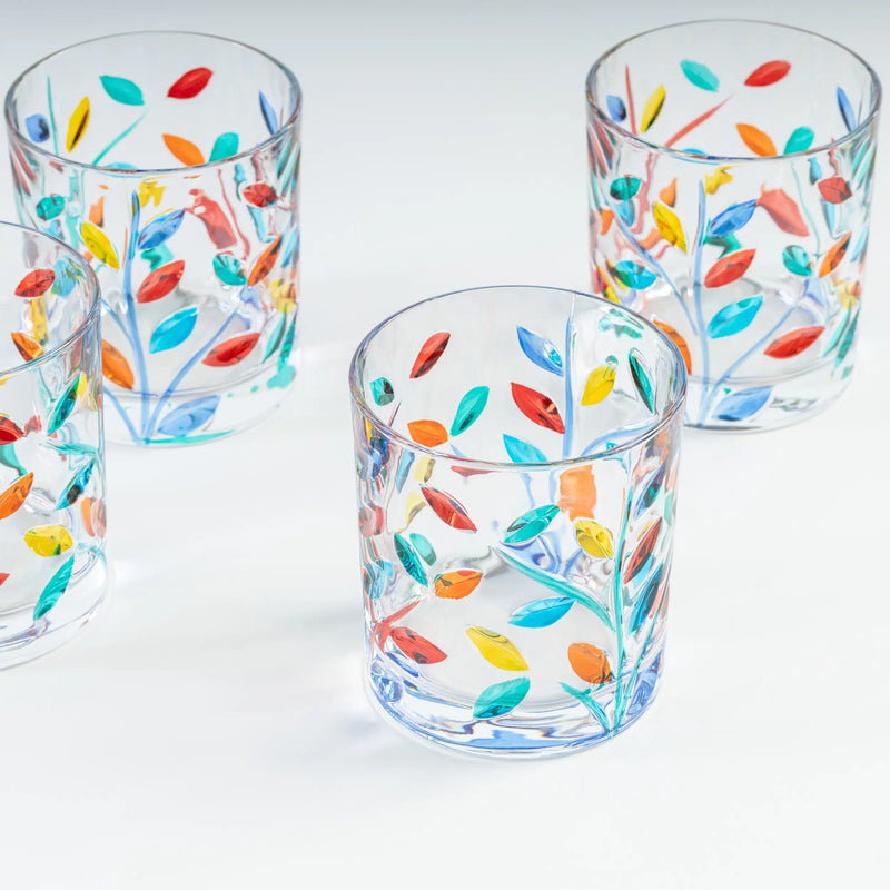 Crystal Tumbler Glasses - Set of 4