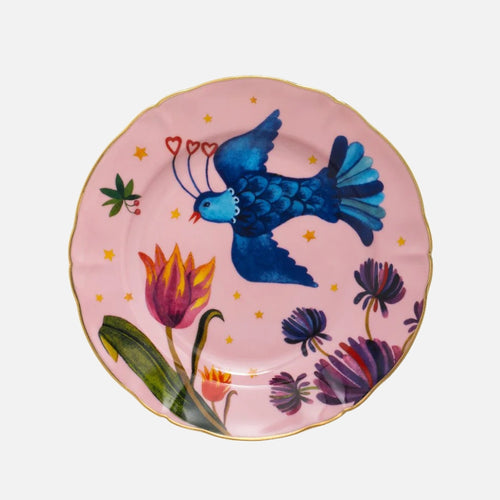 طبق فاكهة الطائر الصغير