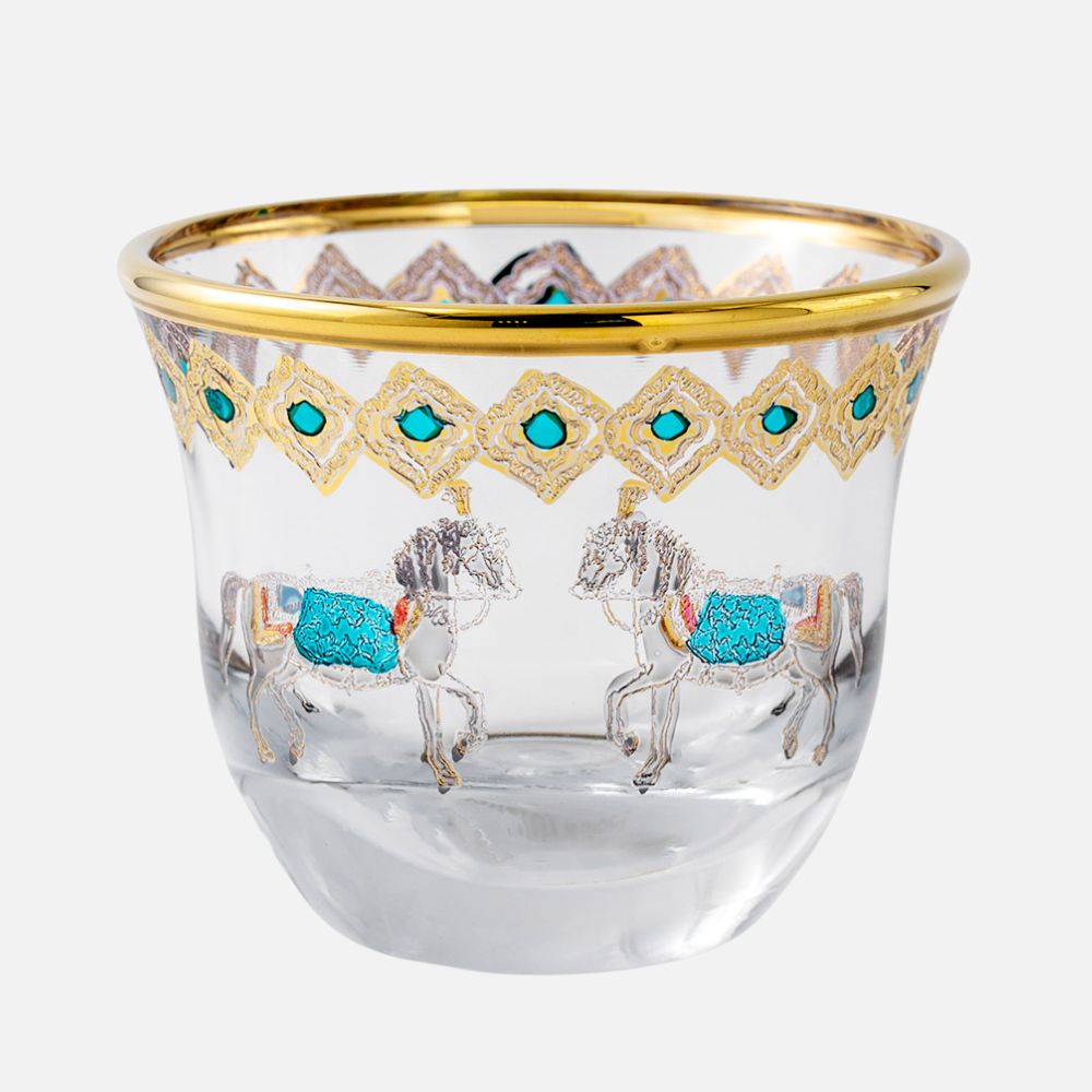Horse Tiffany Set of 6 Gahwa Cup 80ml