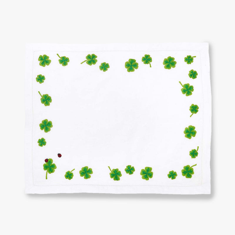 Wawla Clover Placemat -(Set Of 4 Pcs) White