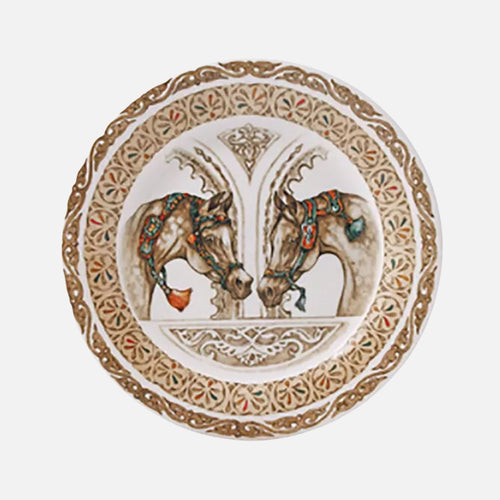 Set of 4 canapé plates - Wind Horses