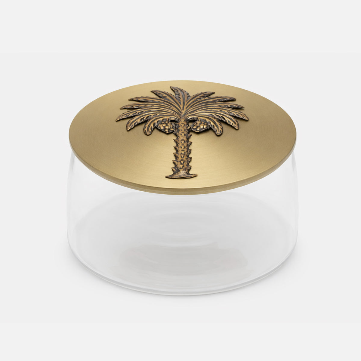 Candy Jar – Embossed Palm (Large)