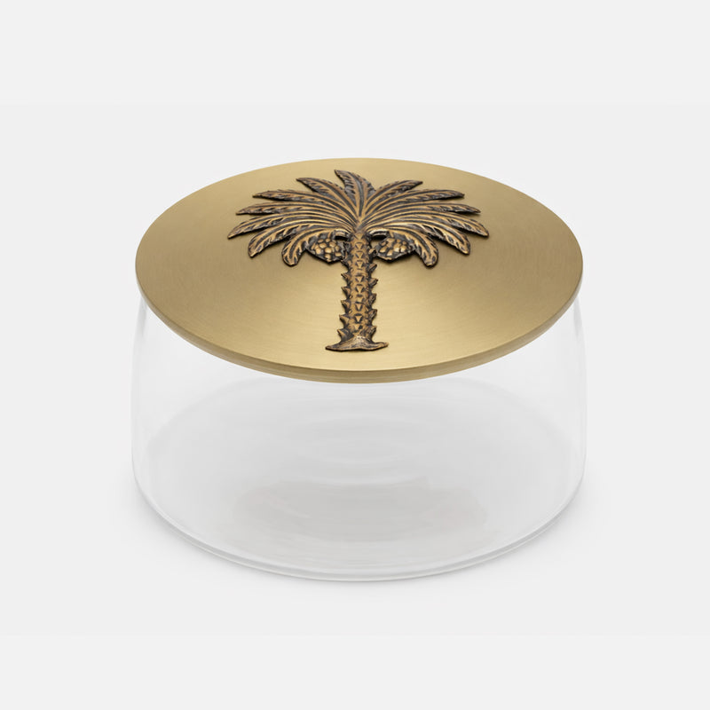 Candy Jar – Embossed Palm (Large)