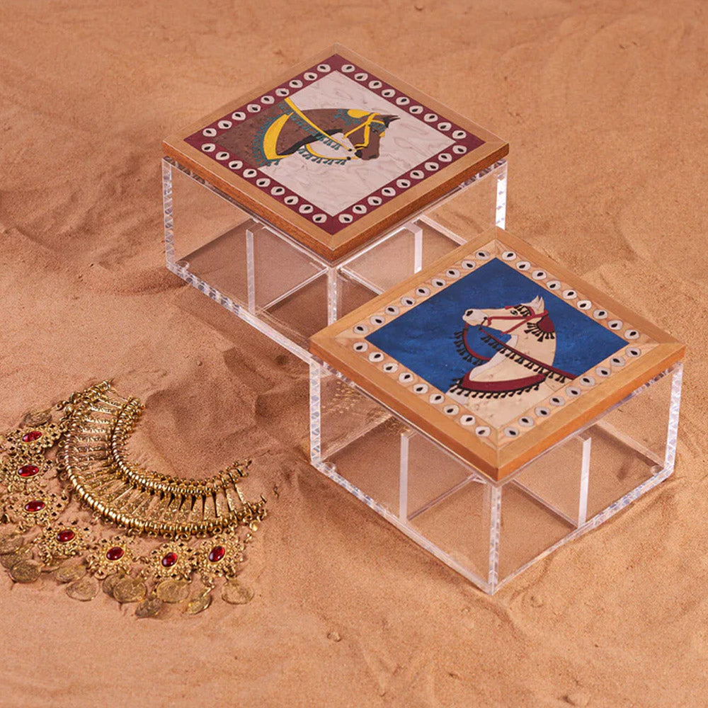Faras Horse Accessory Box, 15x15cm