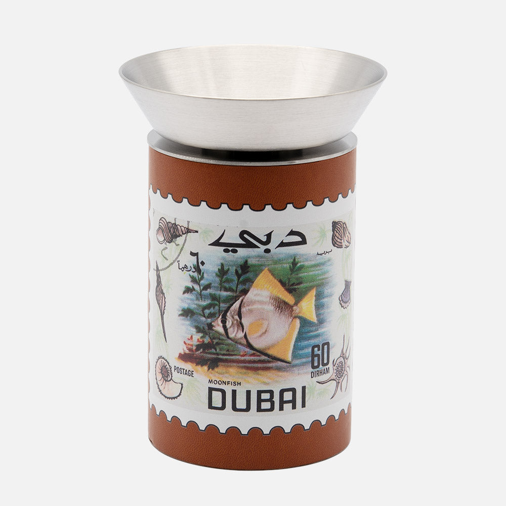 Vintage Post Stamps Dubai Mabkhara, 15cm