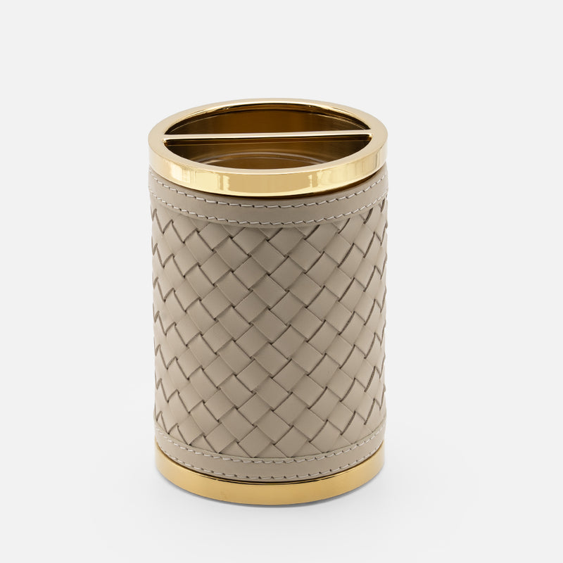 Alghero Handwoven Toothbrush Holder, Ivory