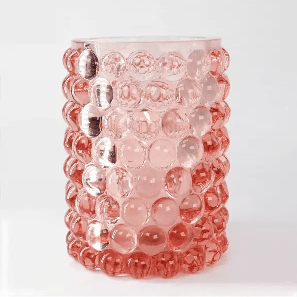 Boule Hurricane Lamp, Large, Rosé