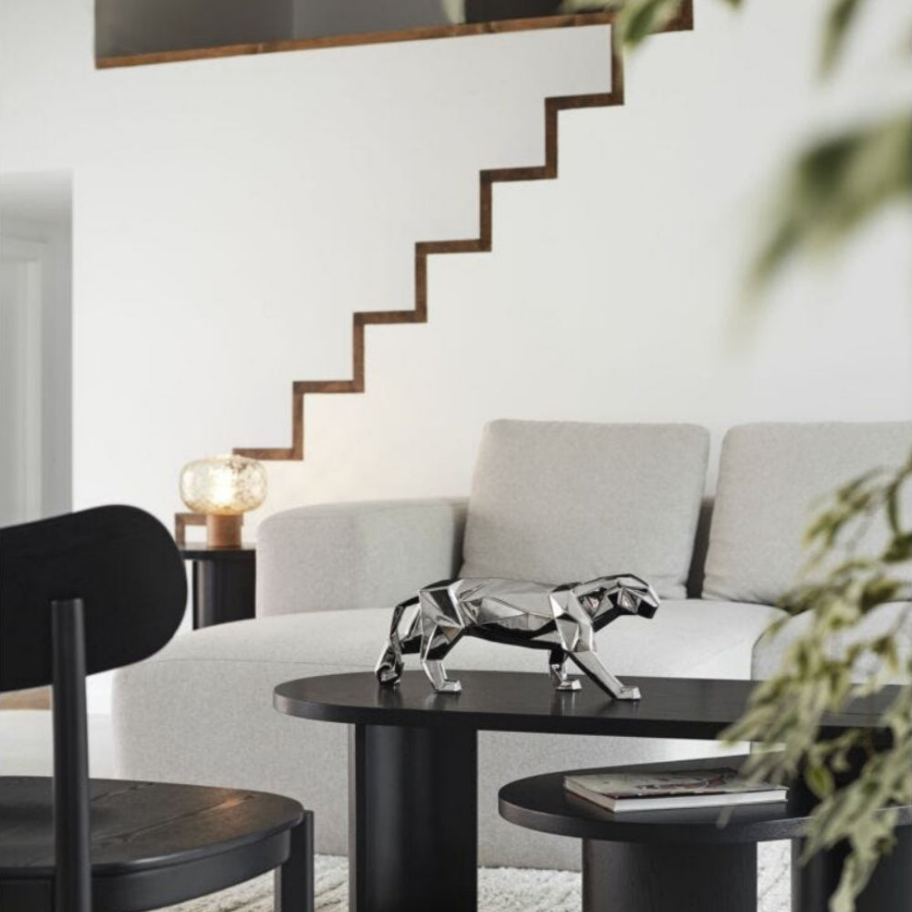 Panther Sculpture Silver