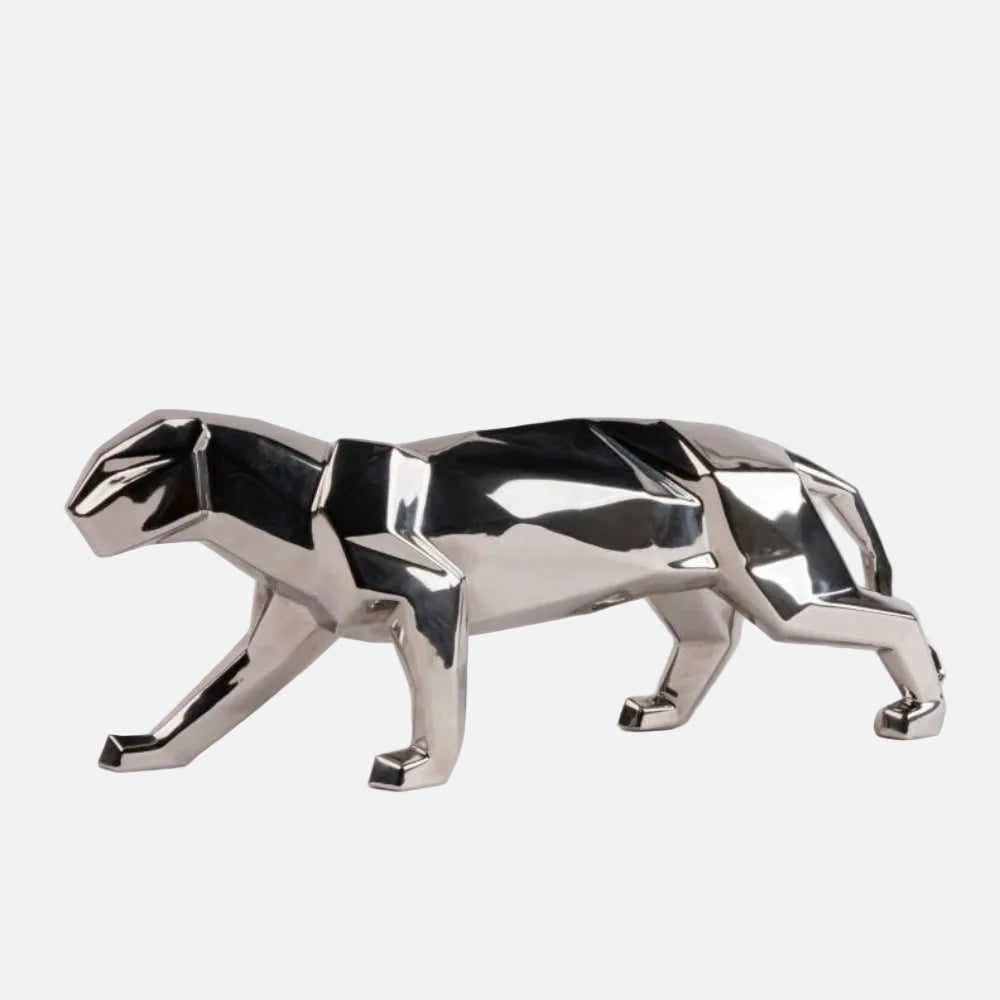 Panther Sculpture Silver