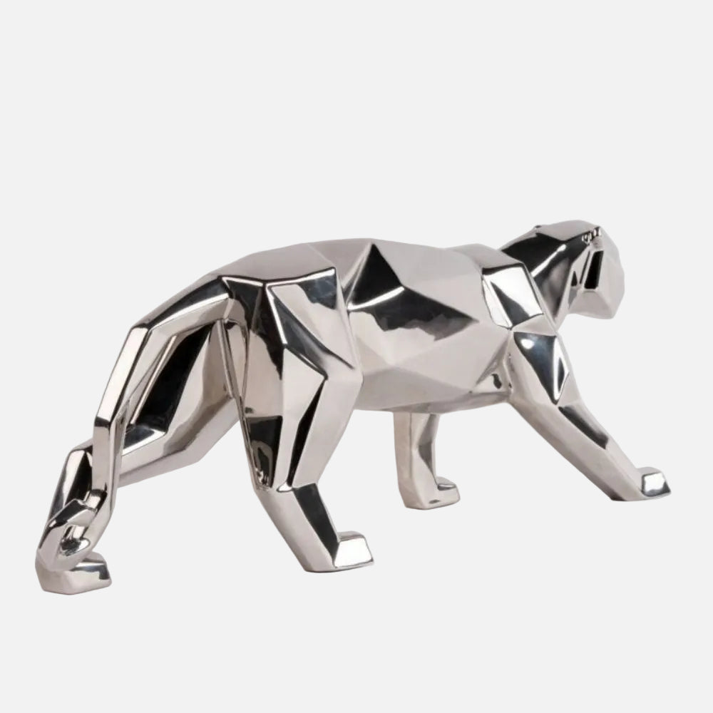 Panther Sculpture Silver