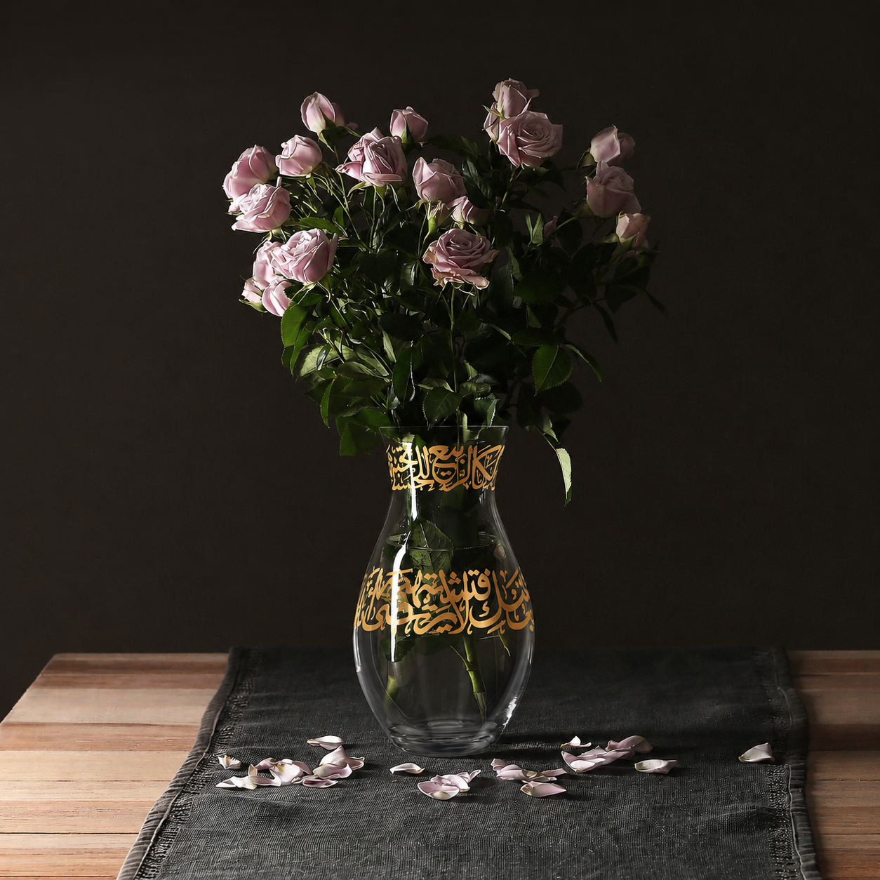 Dimlaj Kareem Large Sized Vase (22K) gold gilded