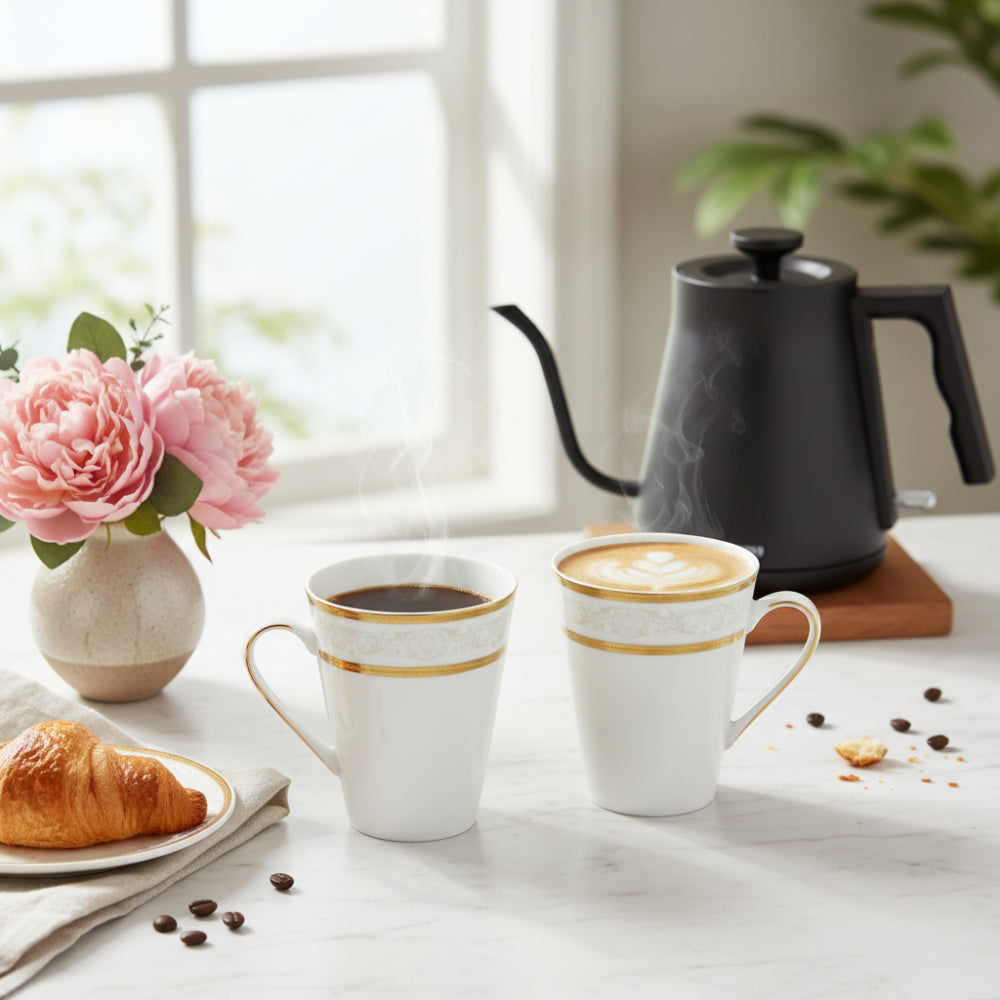 مجموعة أكواب أوبرا البيضاء من قطعتين 40 سل بريطانيا العظمى