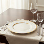 طبق شاحن أوبرا أبيض من إيلي صعب، 31 سم