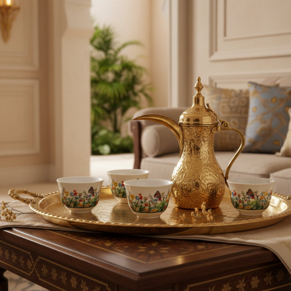 Jardin De Papillons Arabic Coffee, Set of 4