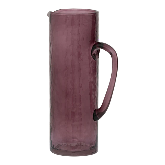 Recycled Glass Jug – Hammered Fudge