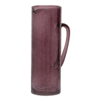 Recycled Glass Jug – Hammered Fudge