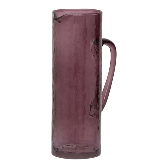 Recycled Glass Jug – Hammered Fudge