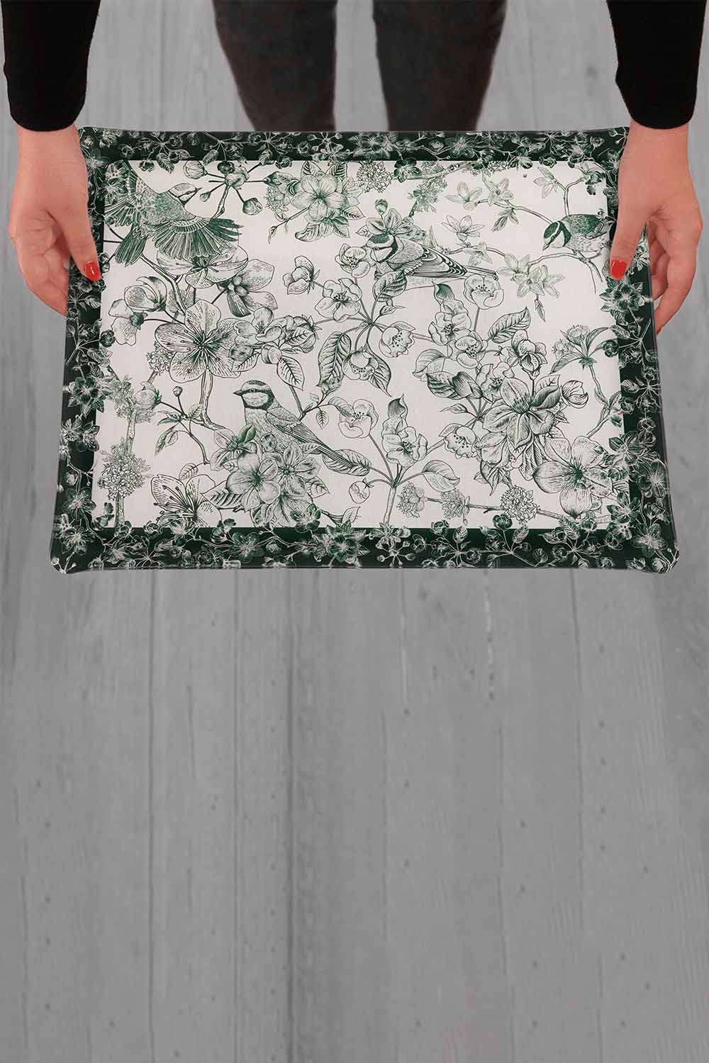 Arabela Acrylic Tray, Green, 46x36cm