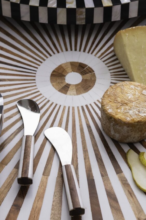 Lyra Inlay Tray Large – Handcrafted Decorative Tray