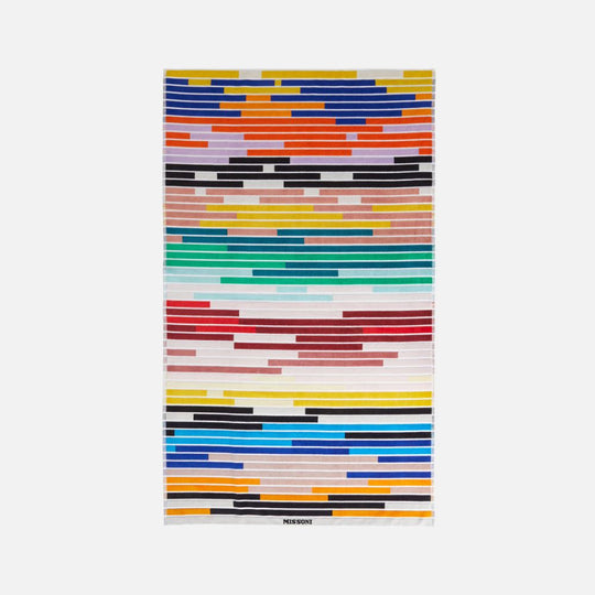 180x100 cm Melody striped cotton terry beach towel