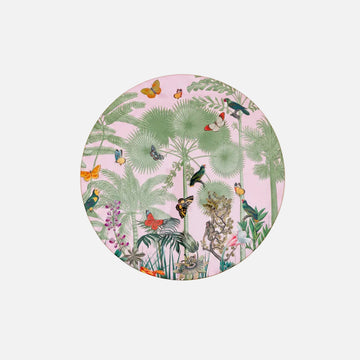 Paradise Garden Round Lacquer Placemat