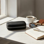 Philipp 2 Piece Watch Zip Case - Black