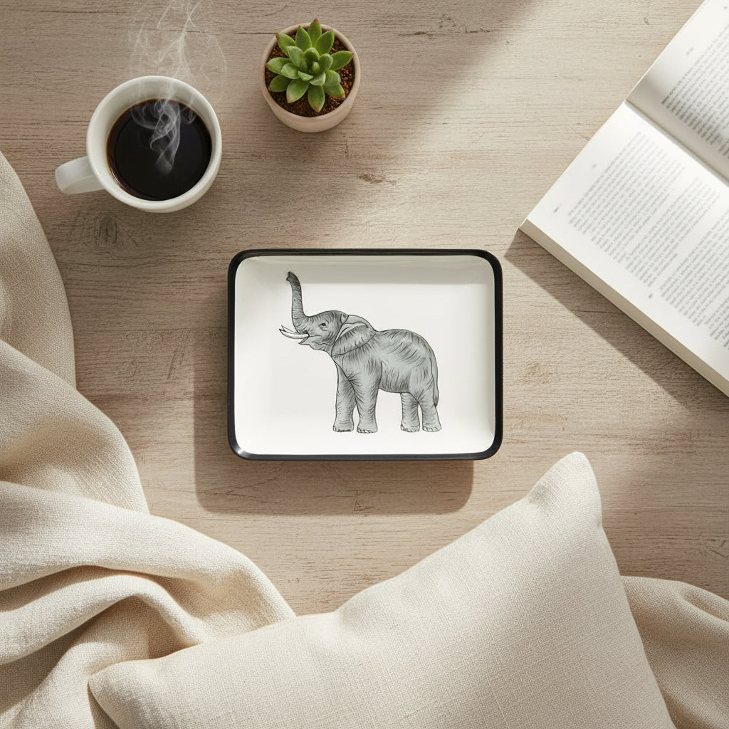 فيل حديدي "Vide-Poche" - هدية للاحتفال__x0026__