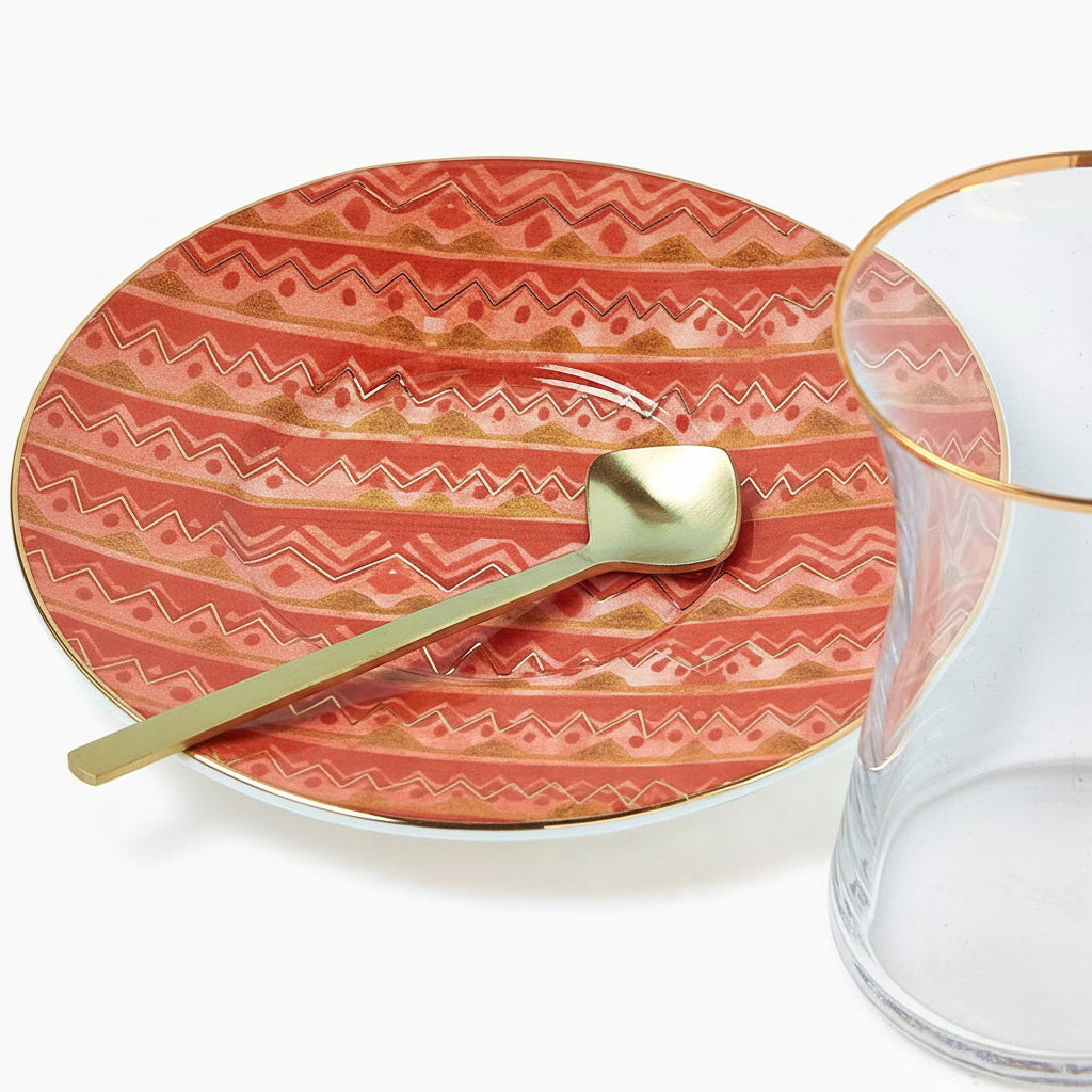 فناجين شاي صحارى إستكانة (طقم مكون من 6 قطع)