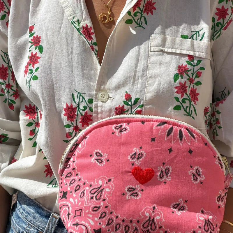 Coeur Large Toiletry Bag, Strawberry