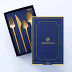 Vienna 24-Piece Flatware Set – Brushed Gold