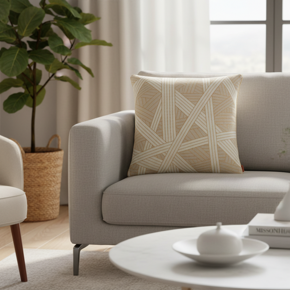 وسادة نصتري 40×40 سم مع خياطة