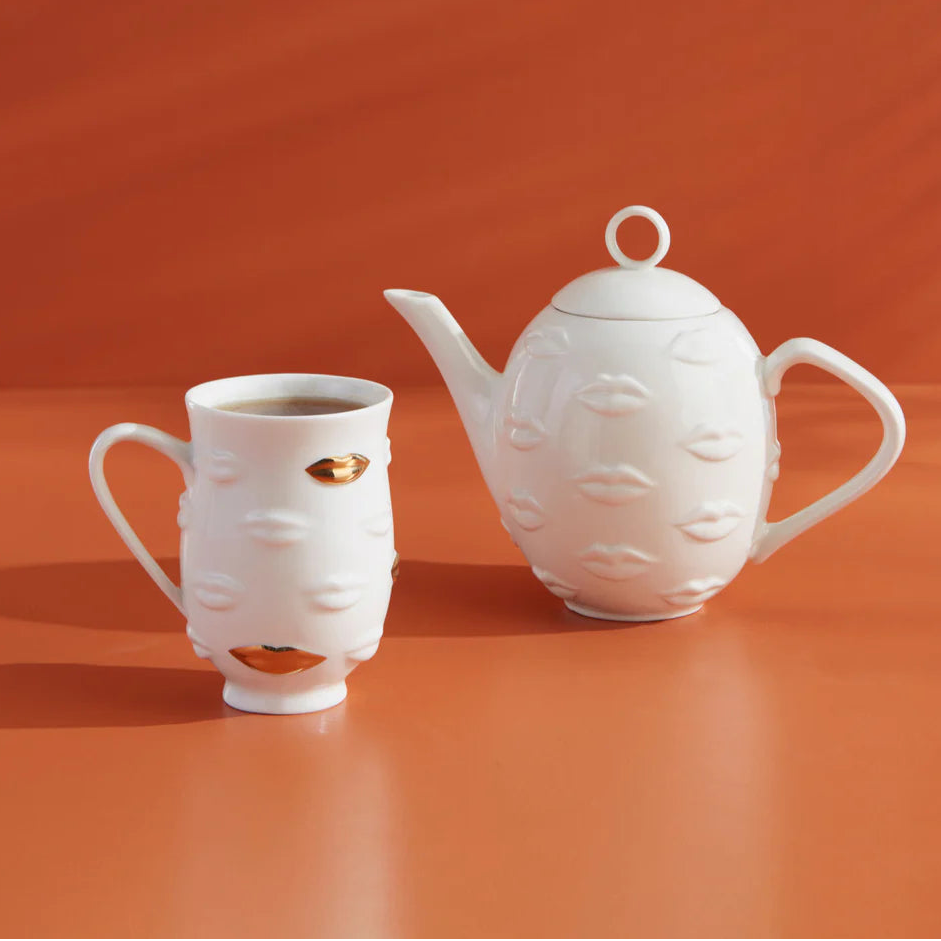 كوب جالا مذهب - فنجان قهوة من البورسلين بلمسات ذهبية