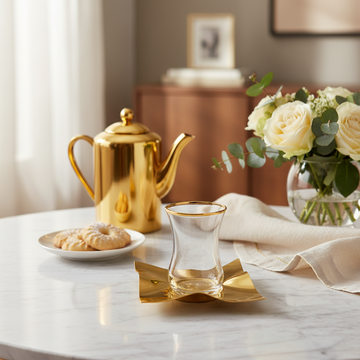 Carissa tea cup Gold 11Cm Set of 6