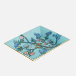 Vintage Chinoiselarge Vide-Poche 20X16Cm W. Leather GB