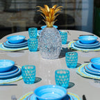 Lente White & Turquoise Acrylic Tumbler