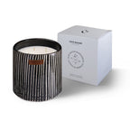 Hand-painted ceramic scented candle Zebra Stripe ( M )