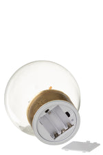 LED Glass Reindeer Ornament – Gold/White Large