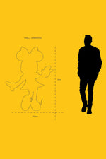 Minnie Welcome Small Chromed Figurine - Gold