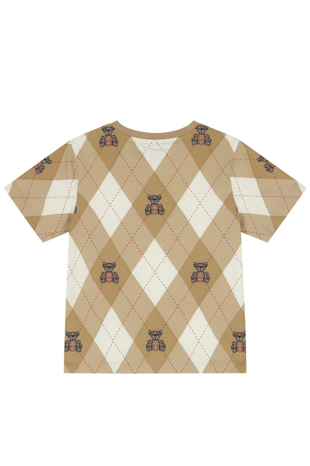 Thomas Bear Argyle Print Cotton T-shirt for Boys - Maison7
