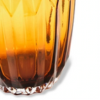 Glass Folds Vase M Ochre