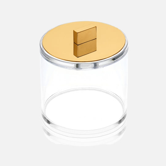 Acrylic Box with Lid – Gold