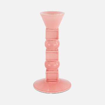 حامل شموع آنا – نموذج صغير باللون الوردي البودرة (روز بودر)