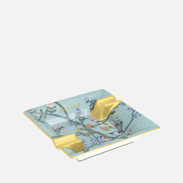 منفضة سجائر مربعة عتيقة صينية الصنع مقاس 16 سم مع جلد GB