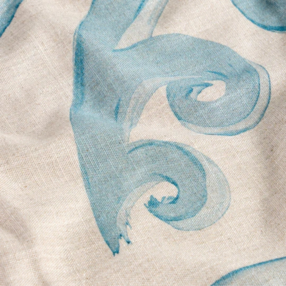 Athenee Peacock Tablecloth – Light Blue 150x260cm
