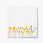 Waww La Table Lucky Blé white linen napkins by Aurélie Bidermann, set of four, front view