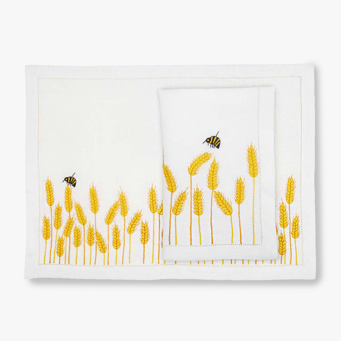 Wheat Placemat -(Set Of 4 Pcs) White