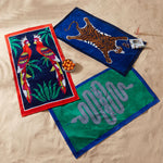 Parrots Beach Towel – Tropical Cotton Velour