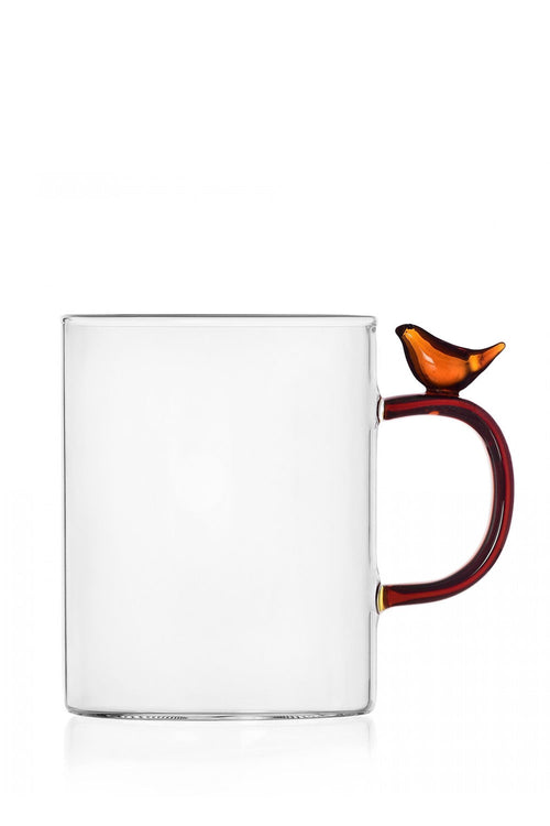Birds Mug, Orange, 450ml