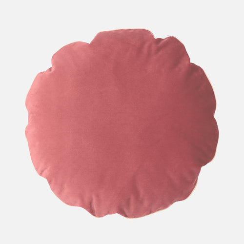 Bomboloni Round Cushion in Pink Velvet